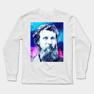 John Muir Snowy Portrait | John Muir Artwork 5 Long Sleeve T-Shirt